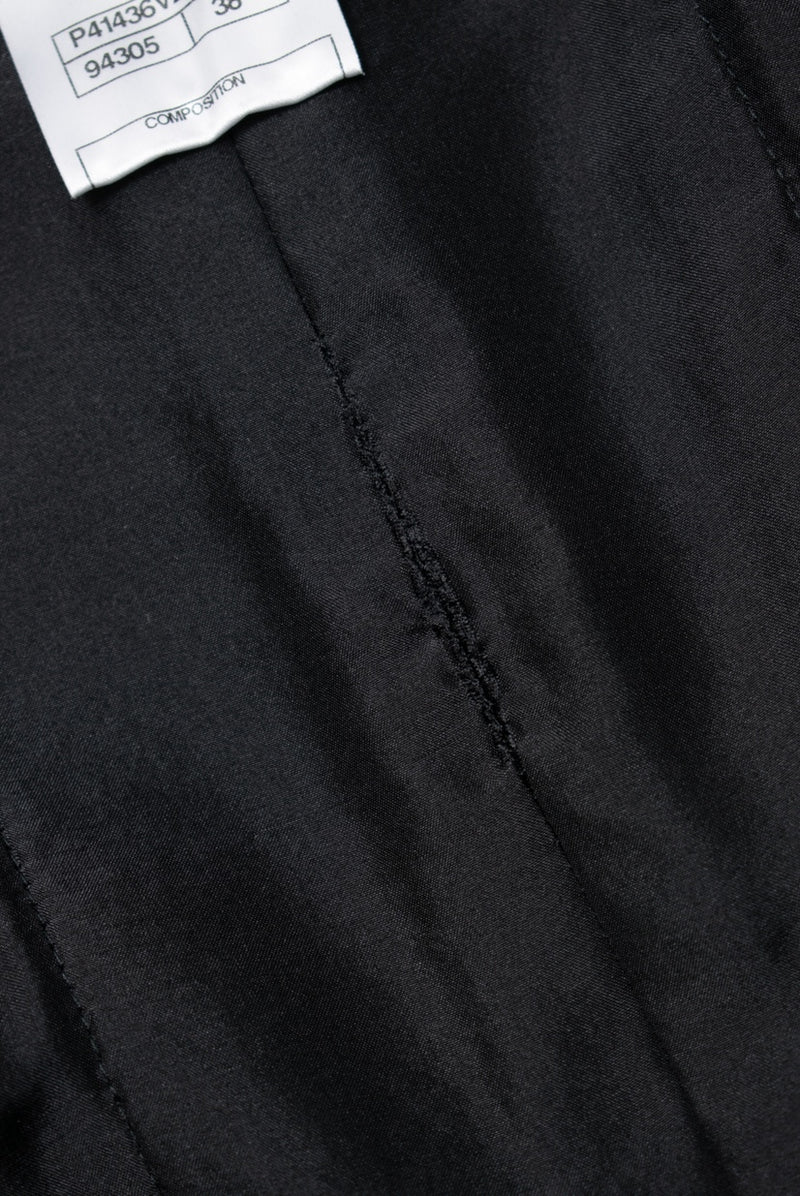 CHANEL 11PF Black Gold Gripoix Buttons Wool Jacket Skirt Suit Cameron Diaz 38 シャネル ブラック ゴールド グリポア宝石ボタン ウール ジャケット スカート スーツ キャメロン ディアス