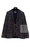 CHANEL 19PF Black Gold Wool Mohair Silk Tweed Jacket 38 シャネル ブラック ゴールド ウール モヘア シルク ツイード ジャケット 即発