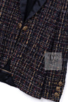 CHANEL 19PF Black Gold Wool Mohair Silk Tweed Jacket 38 シャネル ブラック ゴールド ウール モヘア シルク ツイード ジャケット 即発