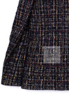 CHANEL 19PF Black Gold Wool Mohair Silk Tweed Jacket 38 シャネル ブラック ゴールド ウール モヘア シルク ツイード ジャケット 即発