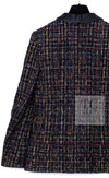 CHANEL 19PF Black Gold Wool Mohair Silk Tweed Jacket 38 シャネル ブラック ゴールド ウール モヘア シルク ツイード ジャケット 即発