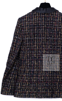 CHANEL 19PF Black Gold Wool Mohair Silk Tweed Jacket 38 シャネル ブラック ゴールド ウール モヘア シルク ツイード ジャケット 即発