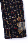 CHANEL 19PF Black Gold Wool Mohair Silk Tweed Jacket 38 シャネル ブラック ゴールド ウール モヘア シルク ツイード ジャケット 即発