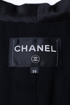 CHANEL 19PF Black Gold Wool Mohair Silk Tweed Jacket 38 シャネル ブラック ゴールド ウール モヘア シルク ツイード ジャケット 即発