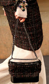 CHANEL 19PF Black Gold Wool Mohair Silk Tweed Jacket 38 シャネル ブラック ゴールド ウール モヘア シルク ツイード ジャケット 即発