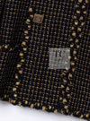 CHANEL 11PF Black Metallic Gold Wood Tweed Jacket 38 シャネル ブラック メタリック ゴールド ウール ツイード ジャケット 即発