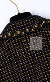 CHANEL 11PF Black Metallic Gold Wood Tweed Jacket 38 シャネル ブラック メタリック ゴールド ウール ツイード ジャケット 即発