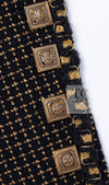 CHANEL 11PF Black Metallic Gold Wood Tweed Jacket 38 シャネル ブラック メタリック ゴールド ウール ツイード ジャケット 即発