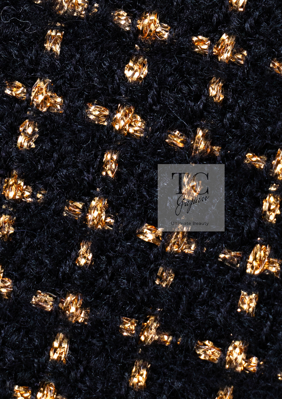 CHANEL 11PF Black Metallic Gold Wood Tweed Jacket 38 シャネル ブラック メタリック ゴールド ウール ツイード ジャケット 即発