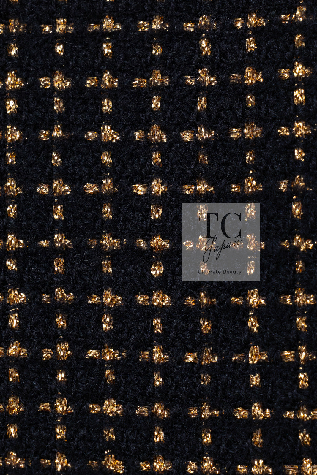 CHANEL 11PF Black Metallic Gold Wood Tweed Jacket 38 シャネル ブラック メタリック ゴールド ウール ツイード ジャケット 即発