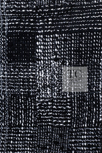 CHANEL 22PF Black White Cotton Wool Collarless Tweed Jacket 34 シャネル ブラック ホワイト コットン ウール ノーカラー ツイード ジャケット 即発