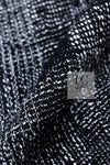 CHANEL 22PF Black White Cotton Wool Collarless Tweed Jacket 34 シャネル ブラック ホワイト コットン ウール ノーカラー ツイード ジャケット 即発