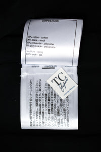 CHANEL 22PF Black White Cotton Wool Collarless Tweed Jacket 34 シャネル ブラック ホワイト コットン ウール ノーカラー ツイード ジャケット 即発