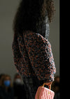 CHANEL 22PF Black White Cotton Wool Collarless Tweed Jacket 34 シャネル ブラック ホワイト コットン ウール ノーカラー ツイード ジャケット 即発