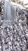 CHANEL 04A Gray Pink Lavender Multi Color Tweed Jacket 38 シャネル グレー ピンク ラベンダー マルチカラー ツイード ジャケット 即発