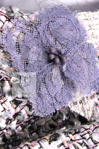 CHANEL 04A Gray Pink Lavender Multi Color Tweed Jacket 38 シャネル グレー ピンク ラベンダー マルチカラー ツイード ジャケット 即発