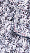 CHANEL 04A Gray Pink Lavender Multi Color Tweed Jacket 38 シャネル グレー ピンク ラベンダー マルチカラー ツイード ジャケット 即発