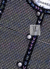 CHANEL 16S Black Multicolor Epaulettes Trimming Jacket 34 36 シャネル ブラック マルチカラー 肩章 ココマーク ボタン ジャケット 即発