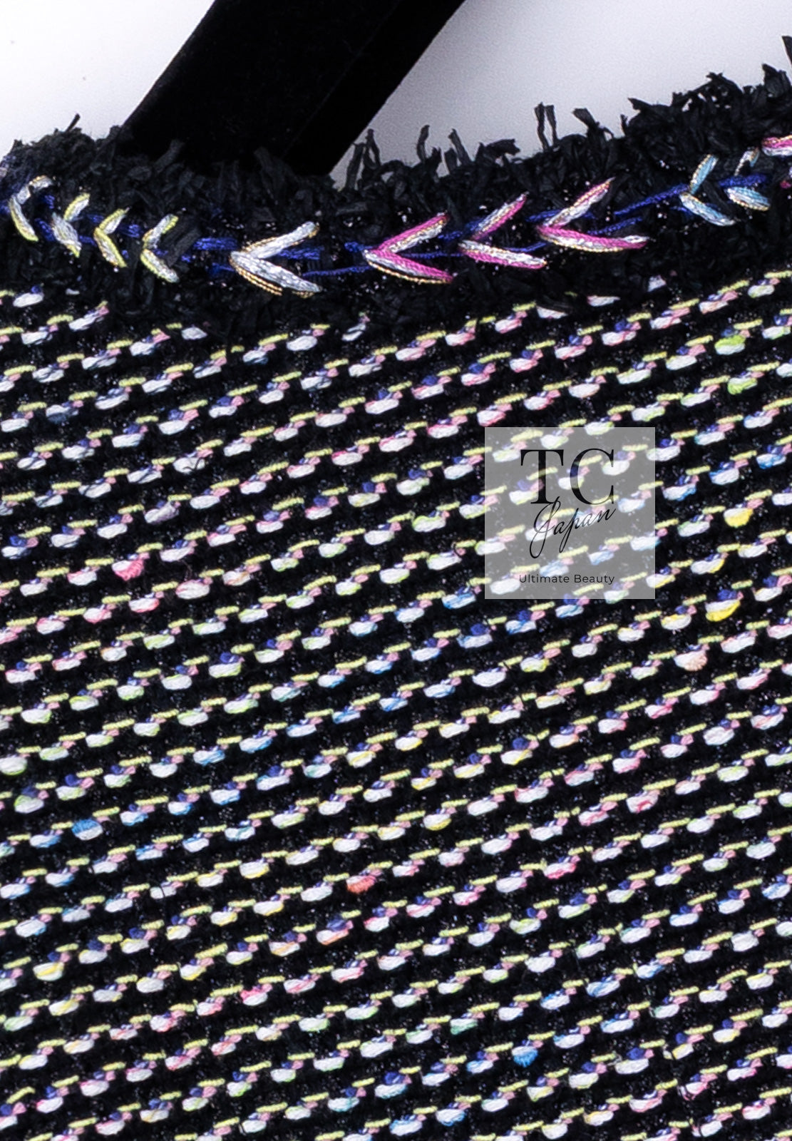 CHANEL 16S Black Multicolor Epaulettes Trimming Jacket 34 36 シャネル ブラック マルチカラー 肩章 ココマーク ボタン ジャケット 即発