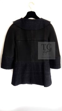 CHANEL 13S Black Pearl Button Mesh Jacket 38 シャネル ブラック パール ボタン メッシュ ジャケット 即発