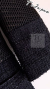 CHANEL 13S Black Pearl Button Mesh Jacket 38 シャネル ブラック パール ボタン メッシュ ジャケット 即発