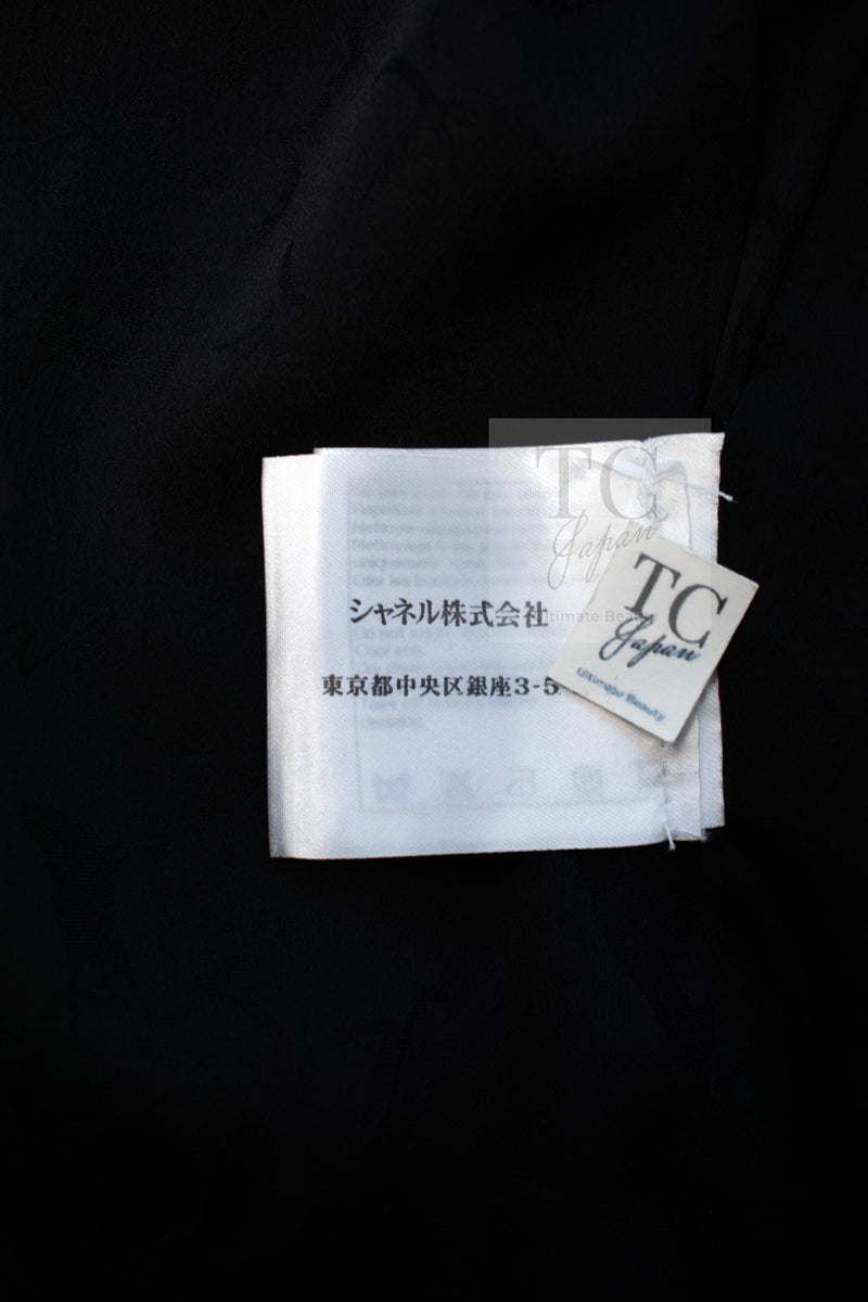 CHANEL 13S Black Pearl Button Mesh Jacket 38 シャネル ブラック パール ボタン メッシュ ジャケット 即発