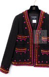 CHANEL 97A Vintage Brown Orange Pink Trim Wool Tweed Jacket 40 シャネル ヴィンテージ ブラウン オレンジ ピンク トリム ウール ツイード ジャケット 即発