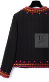 CHANEL 97A Vintage Brown Orange Pink Trim Wool Tweed Jacket 40 シャネル ヴィンテージ ブラウン オレンジ ピンク トリム ウール ツイード ジャケット 即発