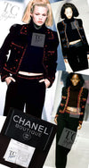CHANEL 97A Vintage Brown Orange Pink Trim Wool Tweed Jacket 40 シャネル ヴィンテージ ブラウン オレンジ ピンク トリム ウール ツイード ジャケット 即発