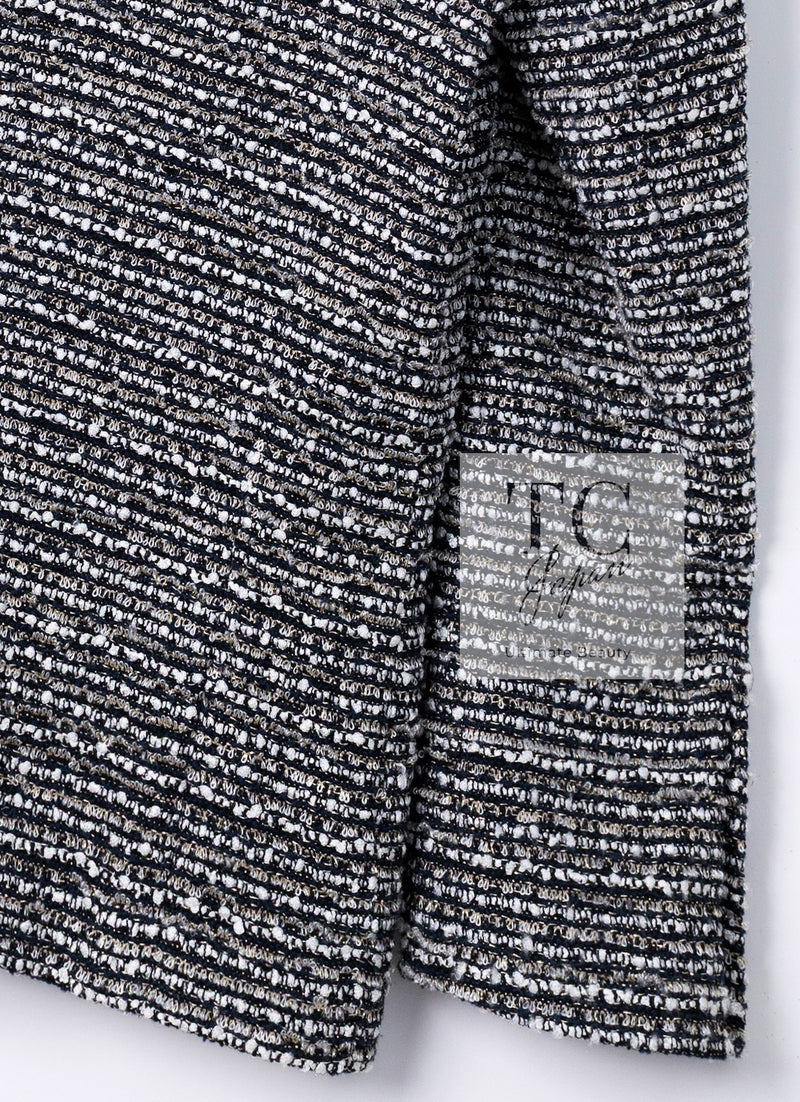 CHANEL 05S Gray Silvet Double Tweed Jacket 38 シャネル グレー シルバー ダブル ツイード ジャケット 即発