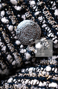 CHANEL 05S Gray Silvet Double Tweed Jacket 38 シャネル グレー シルバー ダブル ツイード ジャケット 即発