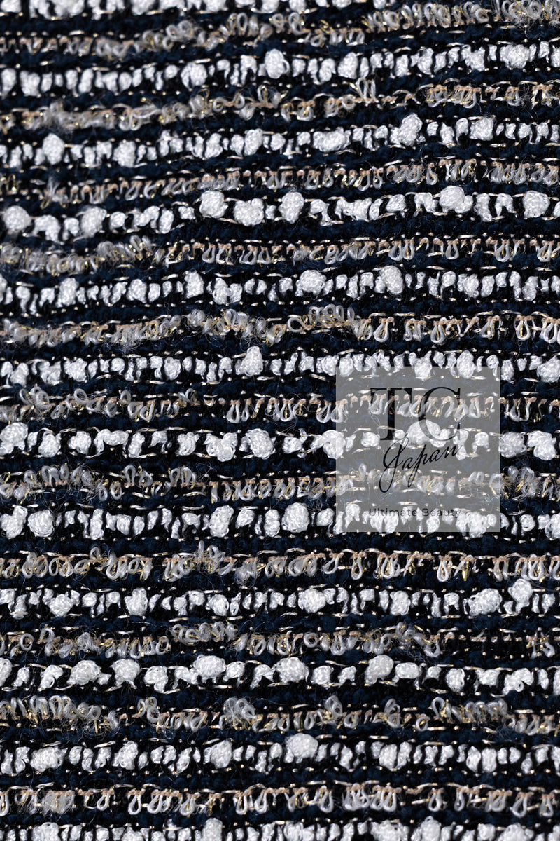 CHANEL 05S Gray Silvet Double Tweed Jacket 38 シャネル グレー シルバー ダブル ツイード ジャケット 即発