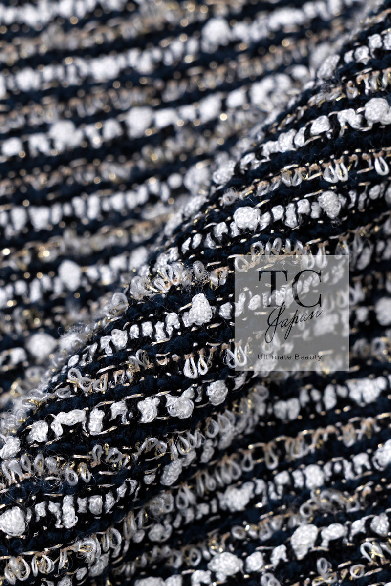 CHANEL 05S Gray Silvet Double Tweed Jacket 38 シャネル グレー シルバー ダブル ツイード ジャケット 即発