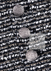 CHANEL 05S Gray Silvet Double Tweed Jacket 38 シャネル グレー シルバー ダブル ツイード ジャケット 即発
