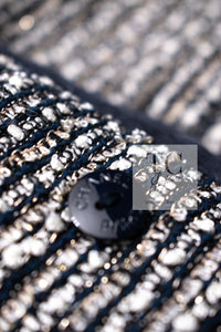 CHANEL 05S Gray Silvet Double Tweed Jacket 38 シャネル グレー シルバー ダブル ツイード ジャケット 即発