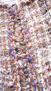 CHANEL 07C Pink Beige Multi Collarless Tweed Jacket 36 シャネル ピンク ベージュ ノーカラー ツイード ジャケット 即発