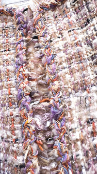 CHANEL 07C Pink Beige Multi Collarless Tweed Jacket 36 シャネル ピンク ベージュ ノーカラー ツイード ジャケット 即発