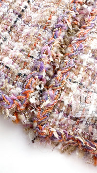 CHANEL 07C Pink Beige Multi Collarless Tweed Jacket Skirt Suit 36 シャネル ピンク ベージュ ノーカラー ツイード ジャケット スカート スーツ 即発