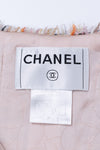 CHANEL 07C Pink Beige Multi Collarless Tweed Jacket 36 シャネル ピンク ベージュ ノーカラー ツイード ジャケット 即発