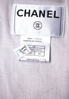 CHANEL 04S Pink Ivory Gray Fringe Cotton Tweed Jacket 42 シャネル ピンク アイボリー フリンジ コットン ツイード ジャケット 即発