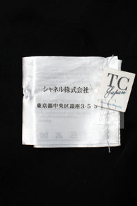 CHANEL 11C Little Black Jacket Tweed Wool Notched Collar 38 シャネル リトル ブラック ジャケット ツイード ウール ココ ボタン 即発