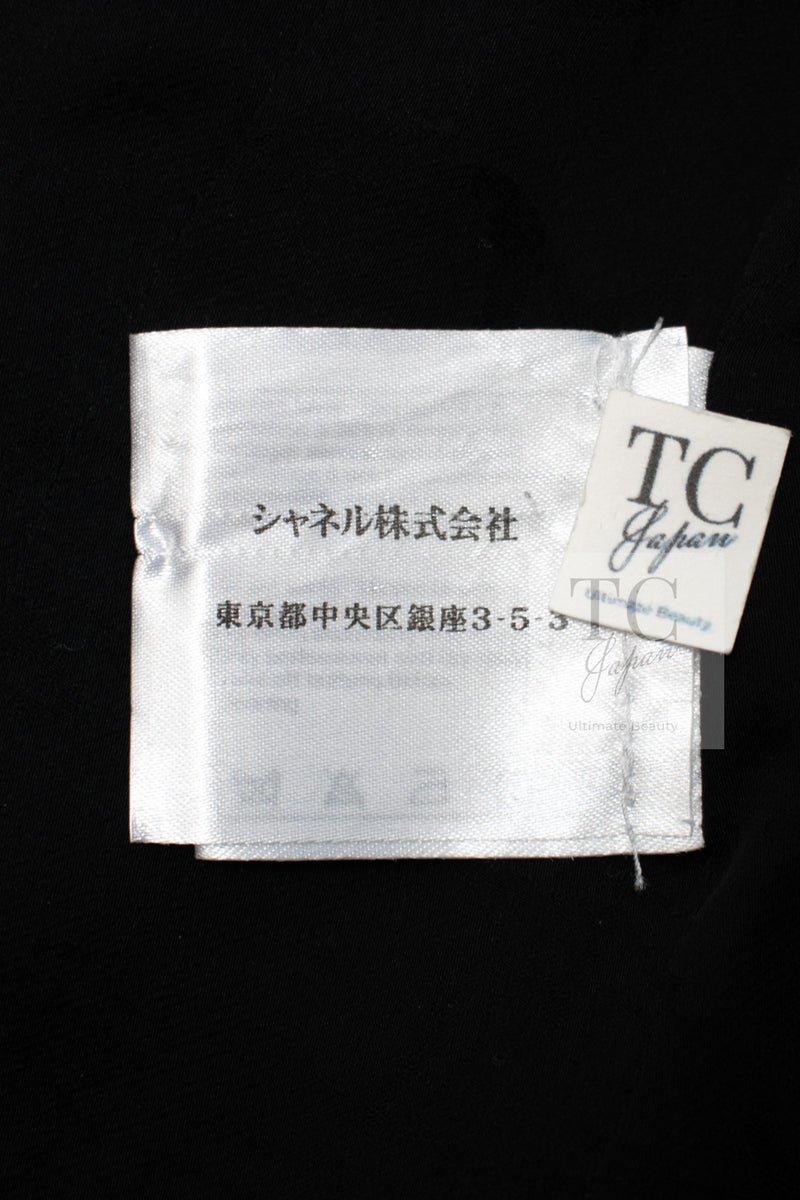 CHANEL 11C Little Black Jacket Tweed Wool Notched Collar 38 シャネル リトル ブラック ジャケット ツイード ウール ココ ボタン 即発