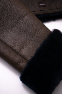 CHANEL 04A Brown Lambskin Leather Riders Zipper Jacket 40 シャネル ブラウン ラムスキン レザー ムートン ライダース ジッパー ジャケット 即発