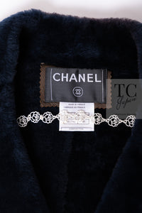 CHANEL 04A Brown Lambskin Leather Riders Zipper Jacket 40 シャネル ブラウン ラムスキン レザー ムートン ライダース ジッパー ジャケット 即発