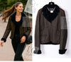 CHANEL 04A Brown Lambskin Leather Riders Zipper Jacket 40 シャネル ブラウン ラムスキン レザー ムートン ライダース ジッパー ジャケット 即発