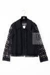 CHANEL 09C Black Jewel Embellished Mesh Lesage Tweed Cardigan Jacket 34 シャネル ブラック ジュエリー ビーズ メッシュレース カーディガン ジャケット 即発
