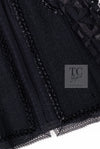 CHANEL 09C Black Jewel Embellished Mesh Lesage Tweed Cardigan Jacket 34 シャネル ブラック ジュエリー ビーズ メッシュレース カーディガン ジャケット 即発