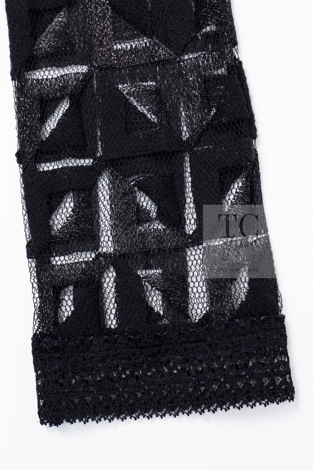 CHANEL 09C Black Jewel Embellished Mesh Lesage Tweed Cardigan Jacket 34 シャネル ブラック ジュエリー ビーズ メッシュレース カーディガン ジャケット 即発