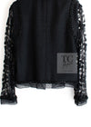CHANEL 09C Black Jewel Embellished Mesh Lesage Tweed Cardigan Jacket 34 シャネル ブラック ジュエリー ビーズ メッシュレース カーディガン ジャケット 即発