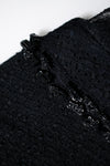 CHANEL 09C Black Jewel Embellished Mesh Lesage Tweed Cardigan Jacket 34 シャネル ブラック ジュエリー ビーズ メッシュレース カーディガン ジャケット 即発